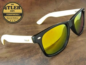 Holz Sonnenbrille "Yellow Edition"