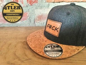 "F#CK"  Innviertler Cap mit Korkschild