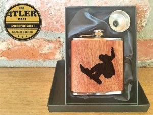 Flachmann- Snowboarder