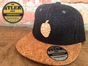 "Hopfen- Holzlogo" Innviertler Cap mit Korkschild