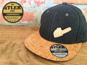 "Motorsägen- Holzlogo" Innviertler Cap mit Korkschild